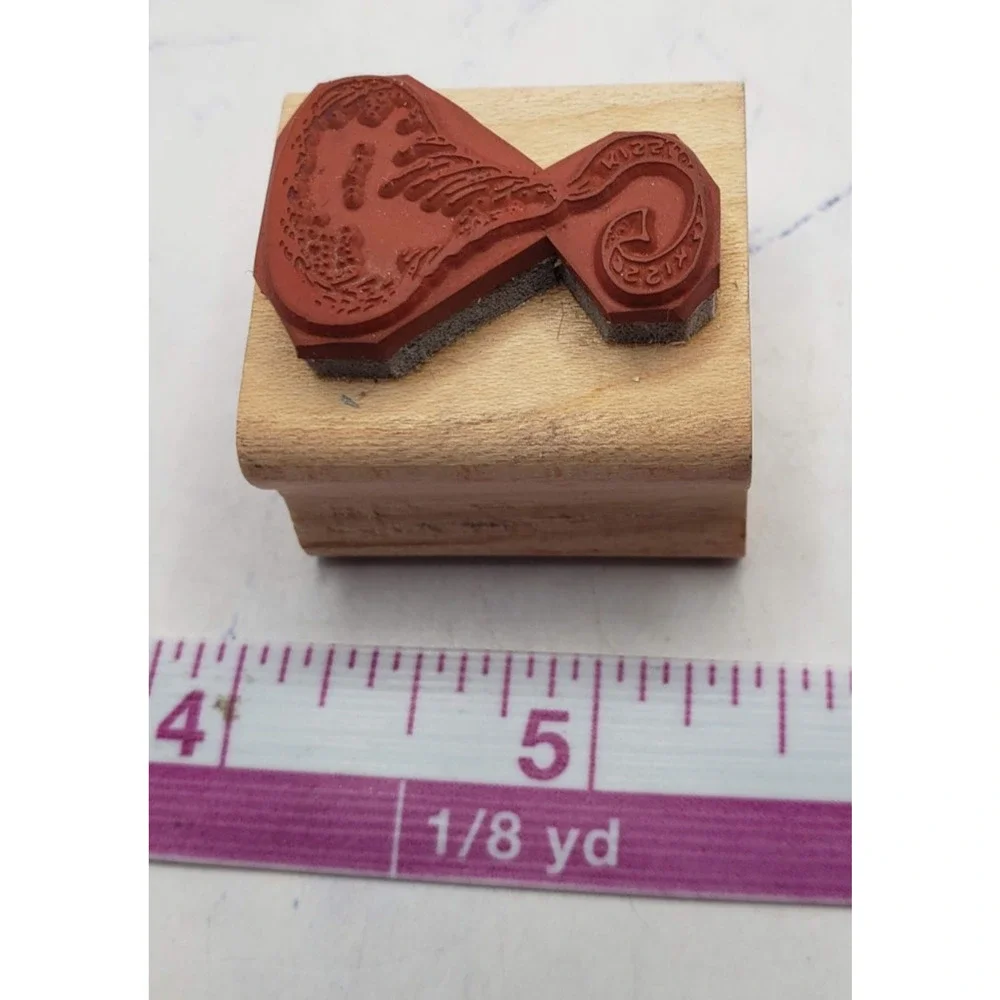 Sarasota Stamps Chocolate Kiss Candy Wood Mounted Rubber Stamp
